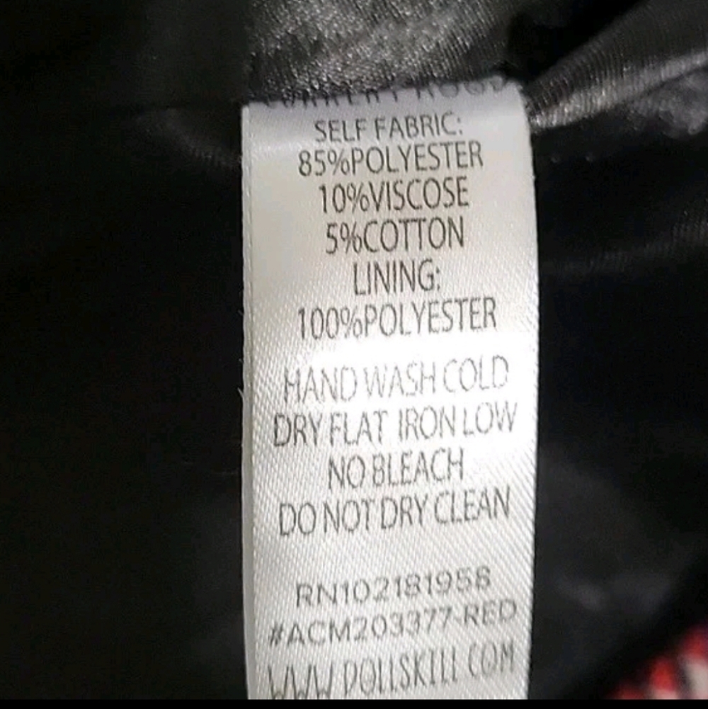 Current Mood Multicolor Plaid Trench Coat Size S - Picture 3 of 4
